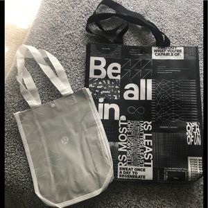 2 lululemon bags (1 large & 1 small)